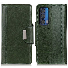 Funda de Cuero Cartera con Soporte Carcasa M01L para Motorola Moto Edge (2021) 5G Verde