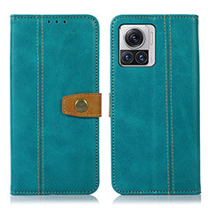 Funda de Cuero Cartera con Soporte Carcasa M01L para Motorola Moto Edge 30 Ultra 5G Verde