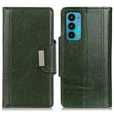 Funda de Cuero Cartera con Soporte Carcasa M01L para Motorola Moto Edge Lite 5G Verde