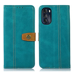 Funda de Cuero Cartera con Soporte Carcasa M01L para Motorola Moto G 5G (2022) Verde