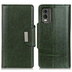 Funda de Cuero Cartera con Soporte Carcasa M01L para Nokia C32 Verde