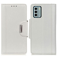 Funda de Cuero Cartera con Soporte Carcasa M01L para Nokia G22 Blanco