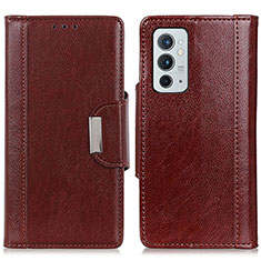 Funda de Cuero Cartera con Soporte Carcasa M01L para OnePlus 9RT 5G Marron