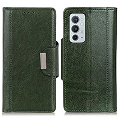 Funda de Cuero Cartera con Soporte Carcasa M01L para OnePlus 9RT 5G Verde