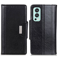 Funda de Cuero Cartera con Soporte Carcasa M01L para OnePlus Nord 2 5G Negro