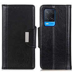 Funda de Cuero Cartera con Soporte Carcasa M01L para Oppo A54 4G Negro