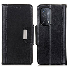 Funda de Cuero Cartera con Soporte Carcasa M01L para Oppo A54 5G Negro