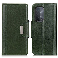 Funda de Cuero Cartera con Soporte Carcasa M01L para Oppo A54 5G Verde