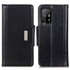 Funda de Cuero Cartera con Soporte Carcasa M01L para Oppo A94 5G Negro