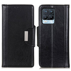 Funda de Cuero Cartera con Soporte Carcasa M01L para Realme 8 Pro Negro