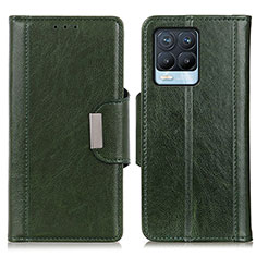 Funda de Cuero Cartera con Soporte Carcasa M01L para Realme 8 Pro Verde