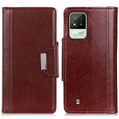 Funda de Cuero Cartera con Soporte Carcasa M01L para Realme C11 (2021) Marron