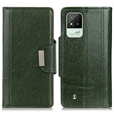 Funda de Cuero Cartera con Soporte Carcasa M01L para Realme C20A Verde