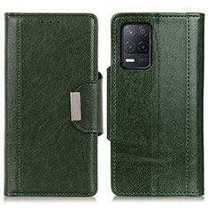 Funda de Cuero Cartera con Soporte Carcasa M01L para Realme Q3i 5G Verde