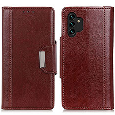 Funda de Cuero Cartera con Soporte Carcasa M01L para Samsung Galaxy A04s Marron