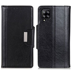 Funda de Cuero Cartera con Soporte Carcasa M01L para Samsung Galaxy A22 4G Negro