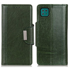 Funda de Cuero Cartera con Soporte Carcasa M01L para Samsung Galaxy F42 5G Verde