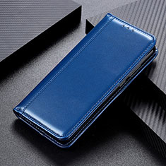 Funda de Cuero Cartera con Soporte Carcasa M01L para Xiaomi Mi 10i 5G Azul