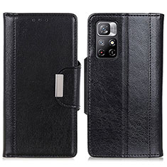 Funda de Cuero Cartera con Soporte Carcasa M01L para Xiaomi Poco M4 Pro 5G Negro