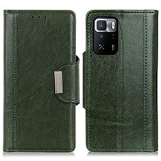 Funda de Cuero Cartera con Soporte Carcasa M01L para Xiaomi Poco X3 GT 5G Verde