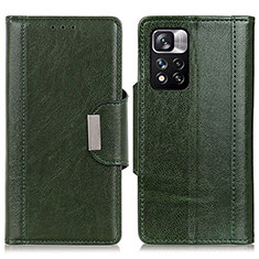 Funda de Cuero Cartera con Soporte Carcasa M01L para Xiaomi Poco X4 NFC Verde