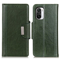 Funda de Cuero Cartera con Soporte Carcasa M01L para Xiaomi Redmi K40 5G Verde