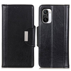 Funda de Cuero Cartera con Soporte Carcasa M01L para Xiaomi Redmi K40 Pro 5G Negro