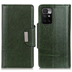 Funda de Cuero Cartera con Soporte Carcasa M01L para Xiaomi Redmi Note 11 4G (2021) Verde