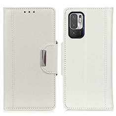 Funda de Cuero Cartera con Soporte Carcasa M01L para Xiaomi Redmi Note 11 SE 5G Blanco