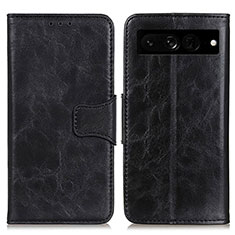 Funda de Cuero Cartera con Soporte Carcasa M02L para Google Pixel 7 Pro 5G Negro