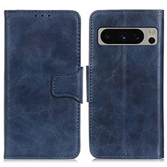 Funda de Cuero Cartera con Soporte Carcasa M02L para Google Pixel 8 Pro 5G Azul