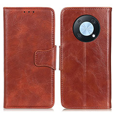 Funda de Cuero Cartera con Soporte Carcasa M02L para Huawei Enjoy 50 Pro Marron