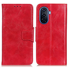 Funda de Cuero Cartera con Soporte Carcasa M02L para Huawei Enjoy 50 Rojo