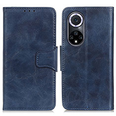 Funda de Cuero Cartera con Soporte Carcasa M02L para Huawei Honor 50 5G Azul