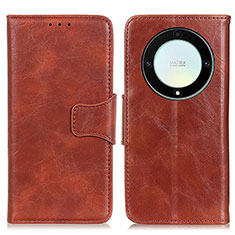 Funda de Cuero Cartera con Soporte Carcasa M02L para Huawei Honor Magic5 Lite 5G Marron