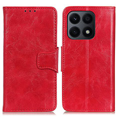 Funda de Cuero Cartera con Soporte Carcasa M02L para Huawei Honor X8a 4G Rojo