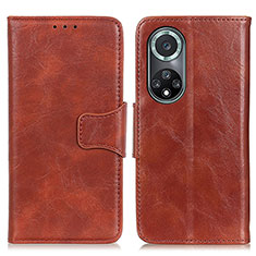 Funda de Cuero Cartera con Soporte Carcasa M02L para Huawei Nova 9 Pro Marron