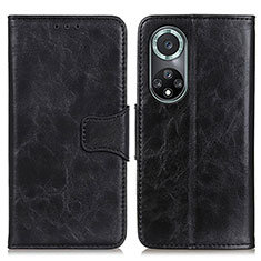 Funda de Cuero Cartera con Soporte Carcasa M02L para Huawei Nova 9 Pro Negro