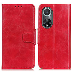 Funda de Cuero Cartera con Soporte Carcasa M02L para Huawei Nova 9 Pro Rojo