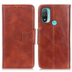 Funda de Cuero Cartera con Soporte Carcasa M02L para Motorola Moto E20 Marron