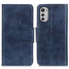 Funda de Cuero Cartera con Soporte Carcasa M02L para Motorola Moto E32 Azul