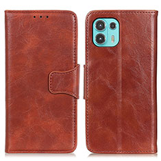 Funda de Cuero Cartera con Soporte Carcasa M02L para Motorola Moto Edge 20 Lite 5G Marron