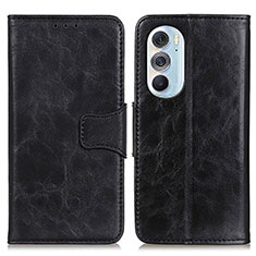 Funda de Cuero Cartera con Soporte Carcasa M02L para Motorola Moto Edge 30 Pro 5G Negro