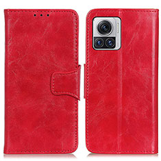 Funda de Cuero Cartera con Soporte Carcasa M02L para Motorola Moto Edge 30 Ultra 5G Rojo