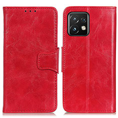 Funda de Cuero Cartera con Soporte Carcasa M02L para Motorola Moto Edge 40 Pro 5G Rojo