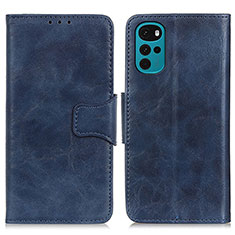 Funda de Cuero Cartera con Soporte Carcasa M02L para Motorola Moto G22 Azul