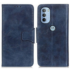 Funda de Cuero Cartera con Soporte Carcasa M02L para Motorola Moto G31 Azul