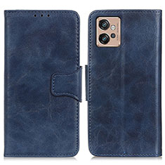 Funda de Cuero Cartera con Soporte Carcasa M02L para Motorola Moto G32 Azul