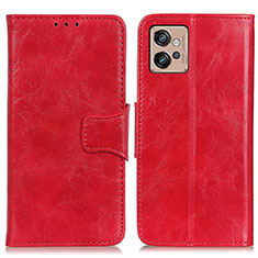 Funda de Cuero Cartera con Soporte Carcasa M02L para Motorola Moto G32 Rojo