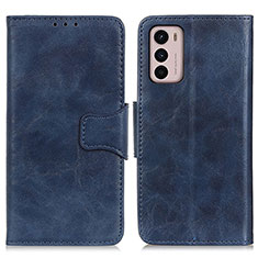 Funda de Cuero Cartera con Soporte Carcasa M02L para Motorola Moto G42 Azul